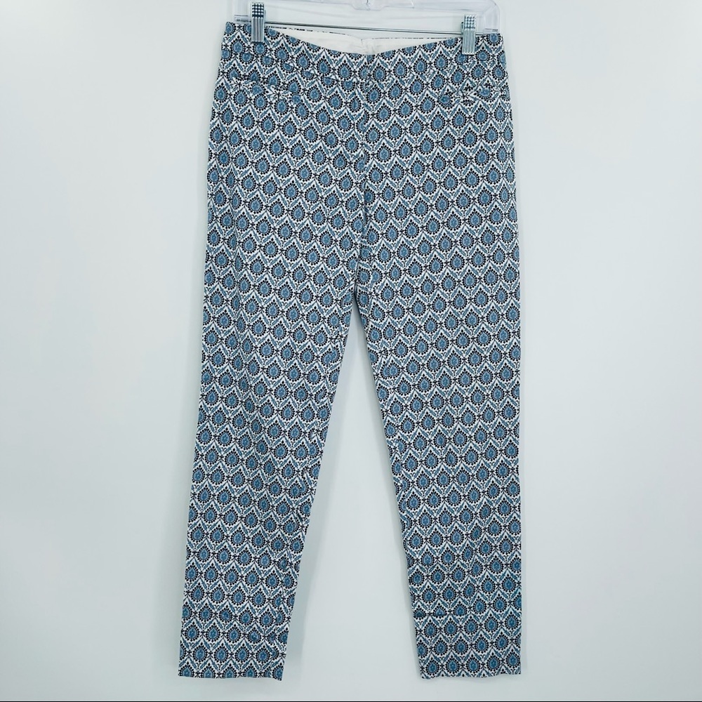 QL2‎ cotton blend flat front printed pants women's size 4